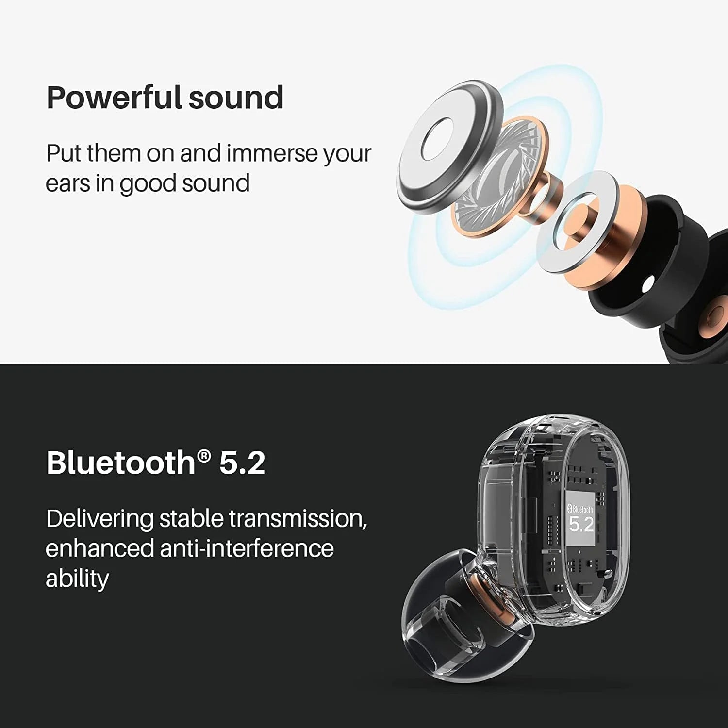 Camotwin Bluetooth Earbuds  with 20 Hrs Playtime