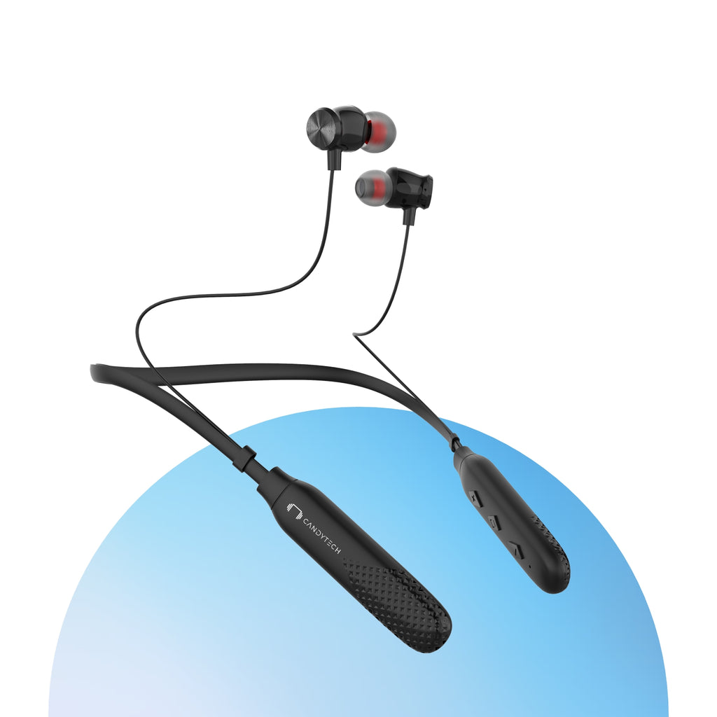 Candytech Echo Bluetooth Neckband upto 24 hrs Playtime With