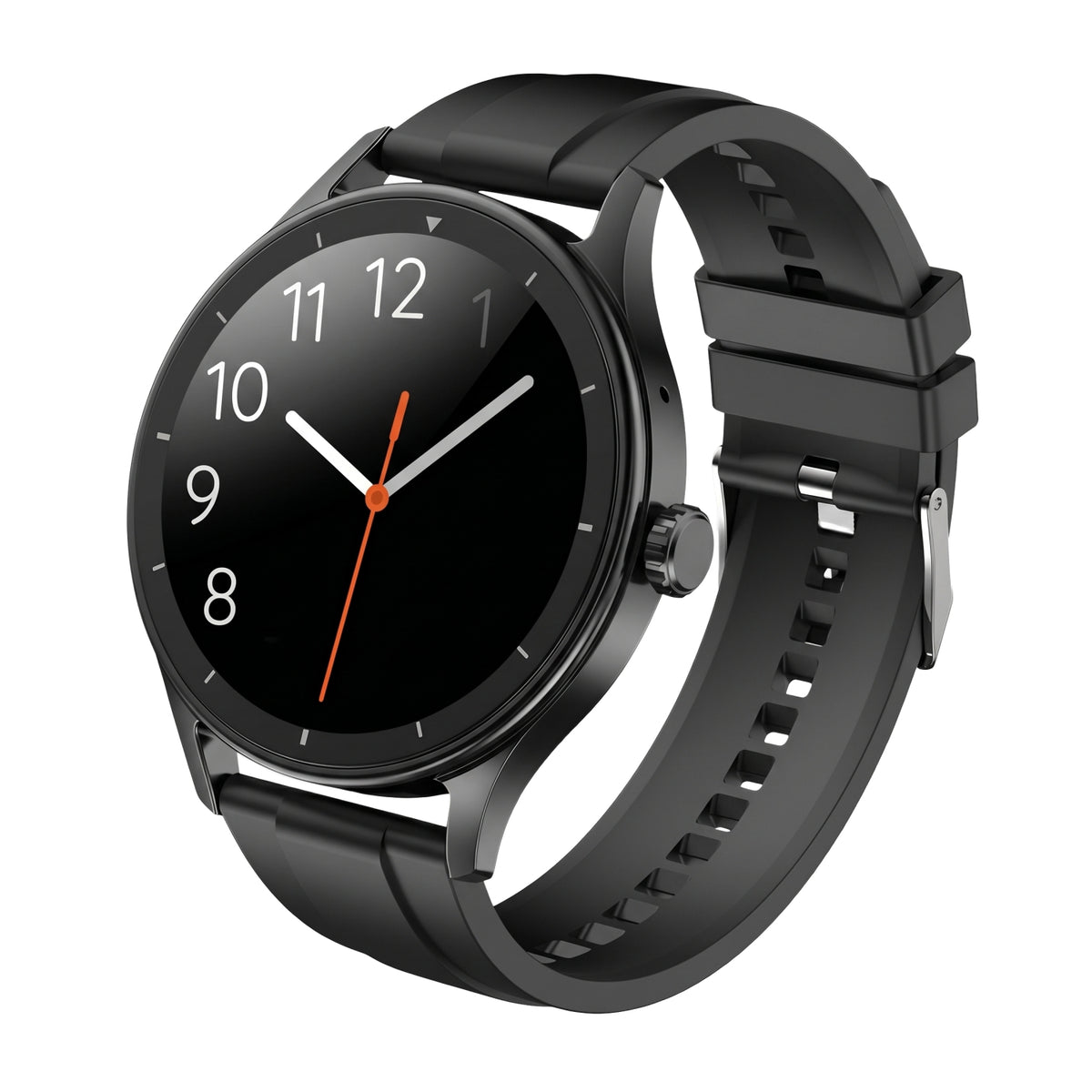 Candytech Twist Pro Round Smart Watch 1.52″ Amoled Display with Bluetooth Calling, Dual Button, Voice Assistance, SPO₂ & Heart Rate Monitor, 120+ Sports Modes, Smartwatch for Men & Women - Black