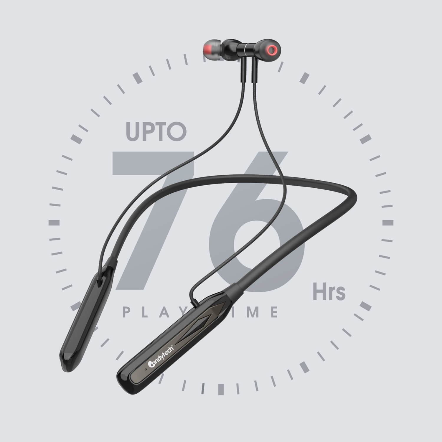 Gucci Neckband With 76 Hrs  Playtime & Magnetic Earbuds