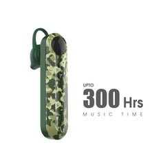 Candytech CT-88 Single True Wireless Earbudswith 300 Hours Playtime, HD Call Clarity, IPX4 Sweat Proof, 13mm Bass Drivers, and Type-C Fast Charging (Military),Camouflage