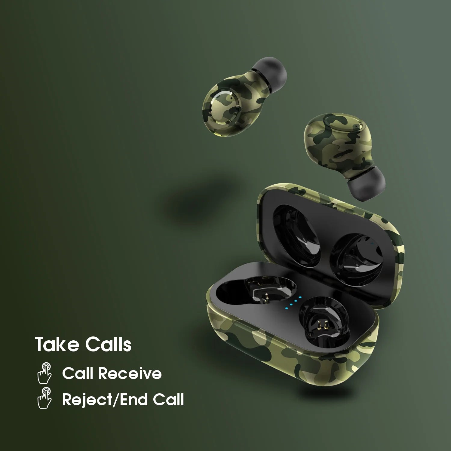 Camotwin Bluetooth Earbuds  with 20 Hrs Playtime