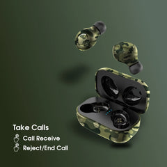 Camotwin Bluetooth Earbuds  with 20 Hrs Playtime