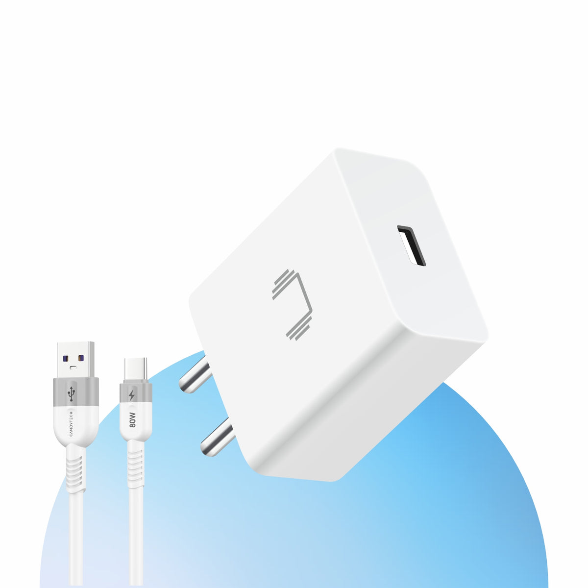 Candytech 80W SUPERVOOC Charger Adapter for Oneplus | 80W Warp/Dash/Supervooc Adapter Compatible for Oneplus & Other Devices