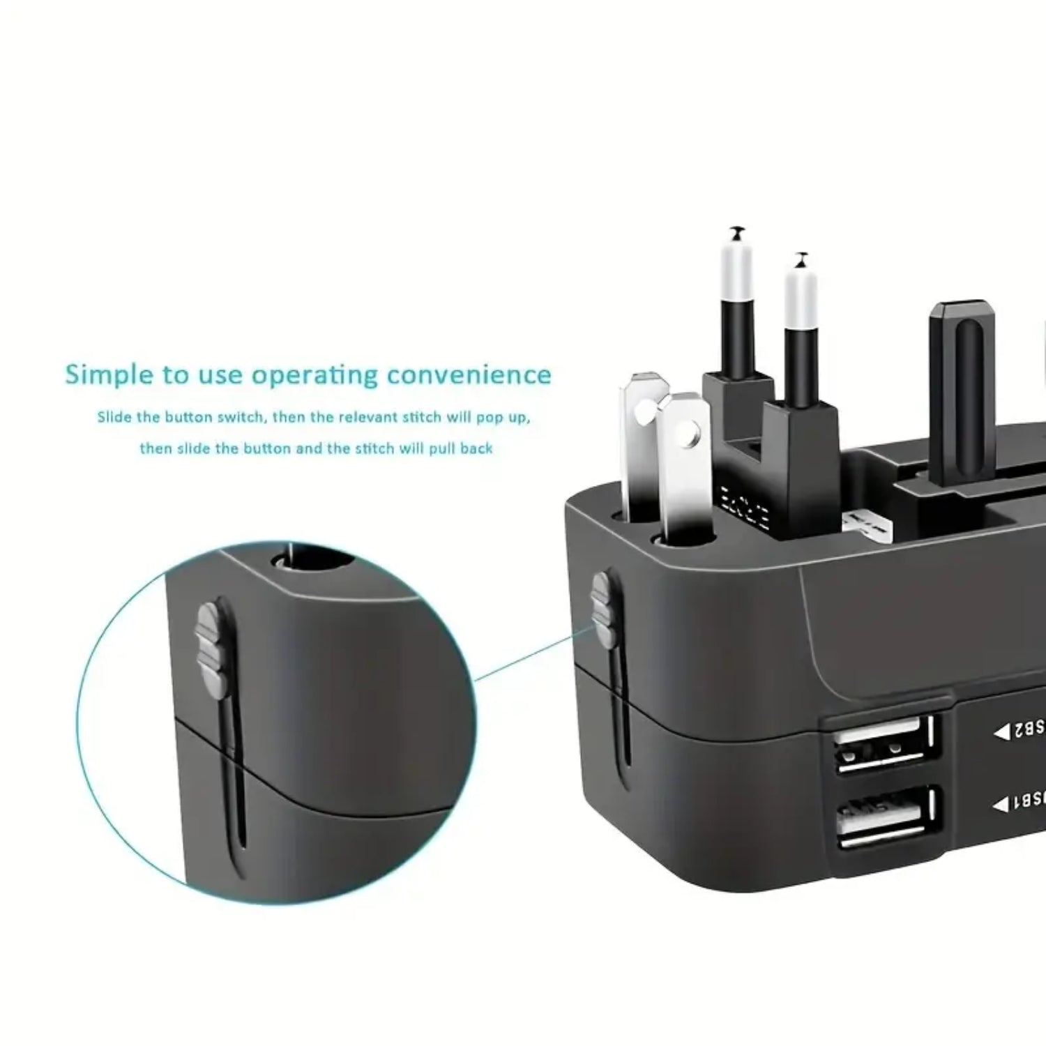 C-10 International Travel Charger Dual USB