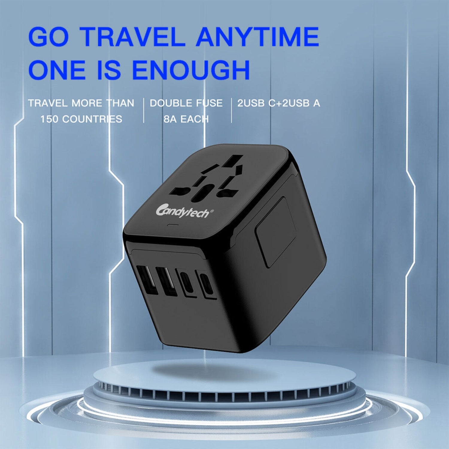 C-11 International 4plug Travel Charger