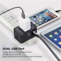 C-10 International Travel Charger Dual USB