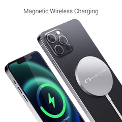 Candytech 15W Magnetic Wireless  Charger (Android & Ios Support)