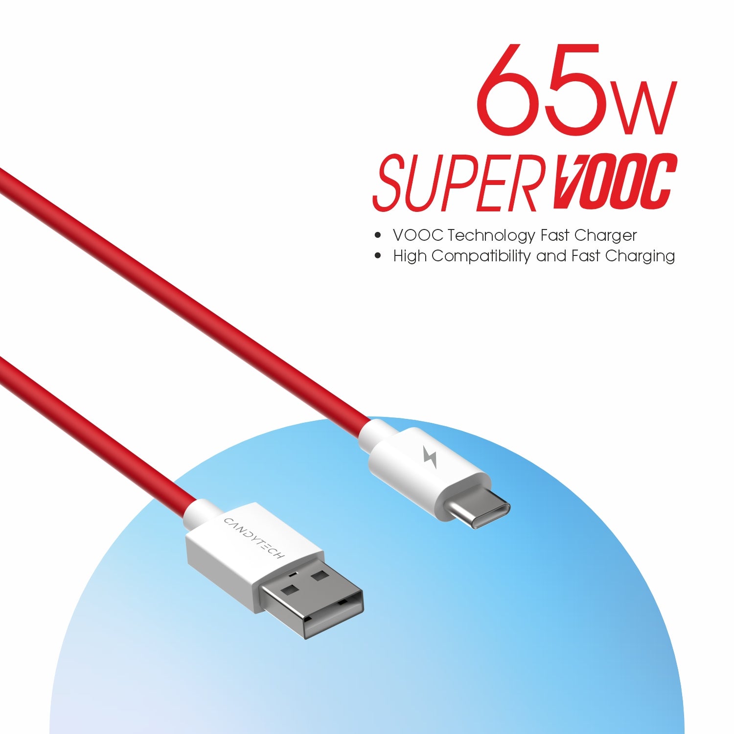 S-23 65W Usb to Type C Fast Charging Cable (Red)