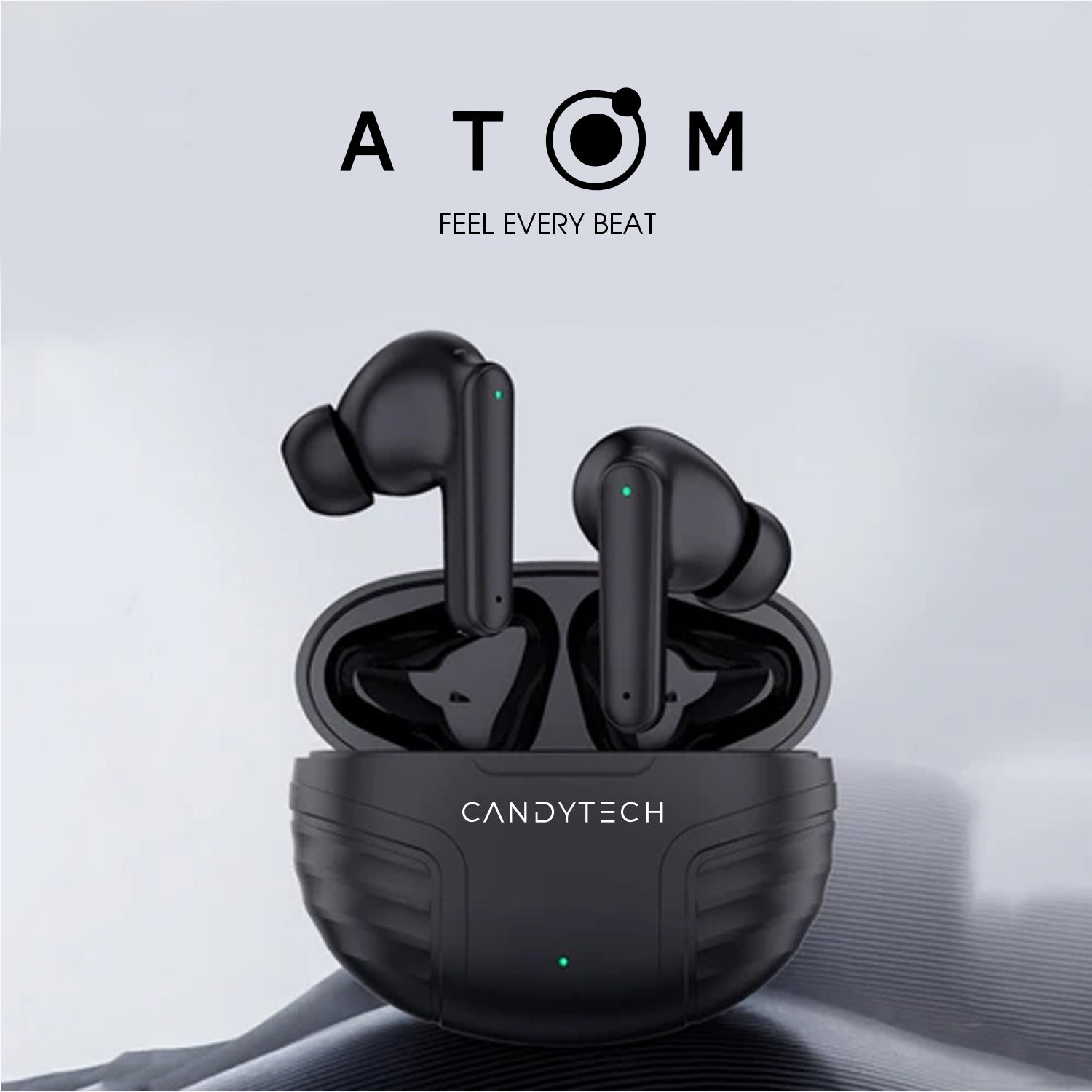 Atom Bluetooth Earbuds with Quad mic & 40 Hrs playtime