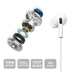 HF24 iPhone Wired Earphones With Mic & Volume Controls
