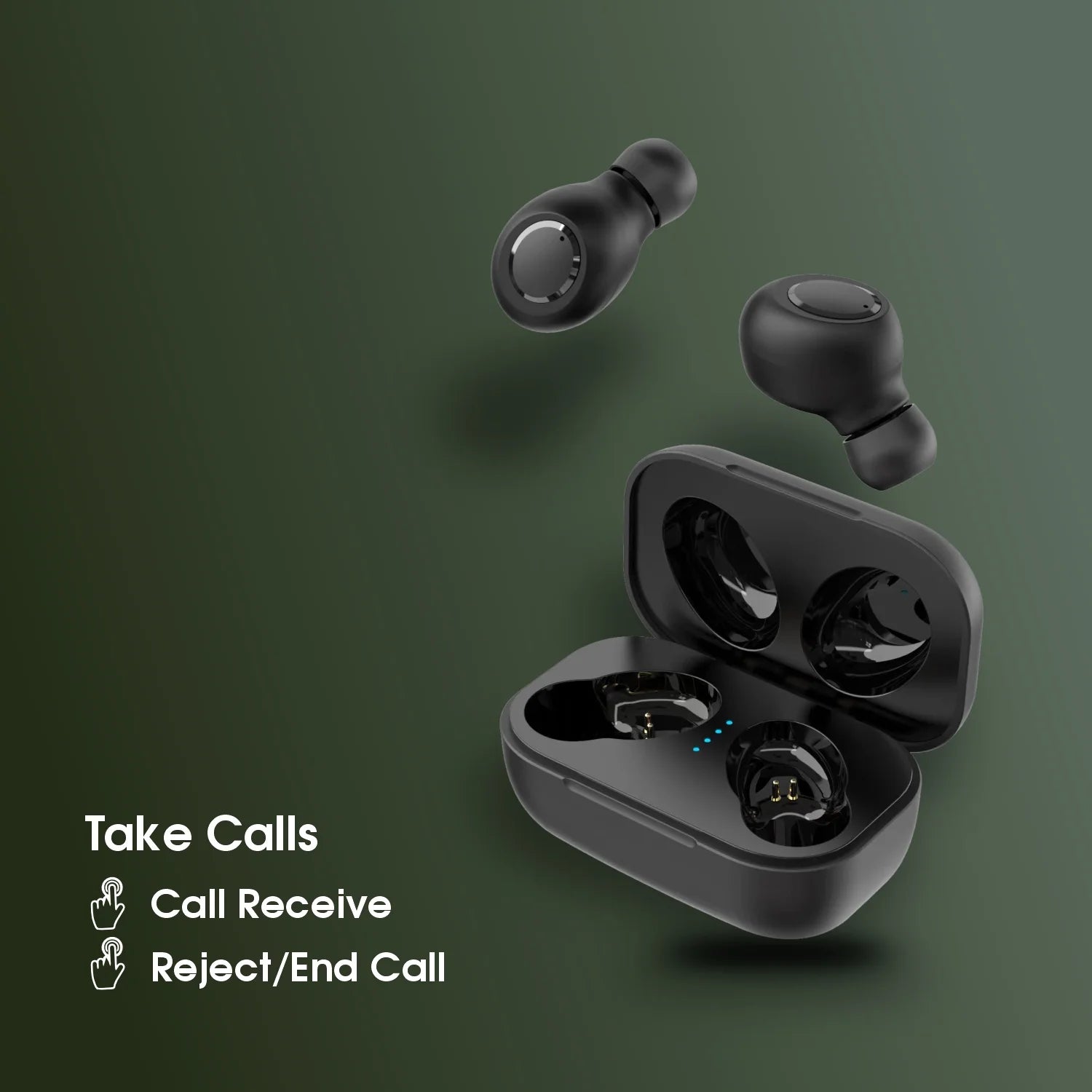 Aerotwin Bluetooth Earbuds with 20 Hrs Playtime