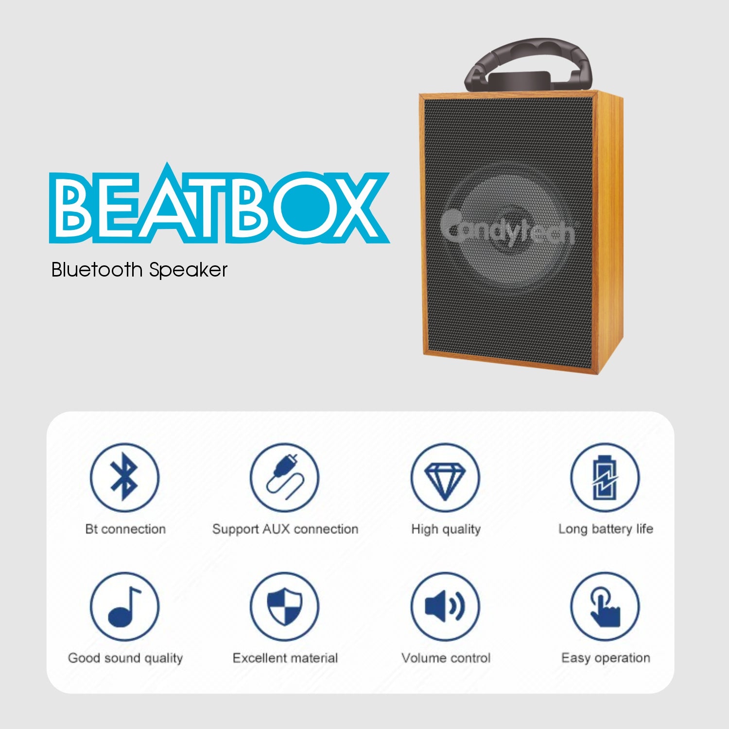 Beatbox 5W Bluetooth Speaker with Mobile Stand