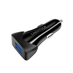 CC-15 Dual USB Car Charger with Type C Cable