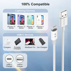 S-26 Usb to Lightening Port 15W cable (white)