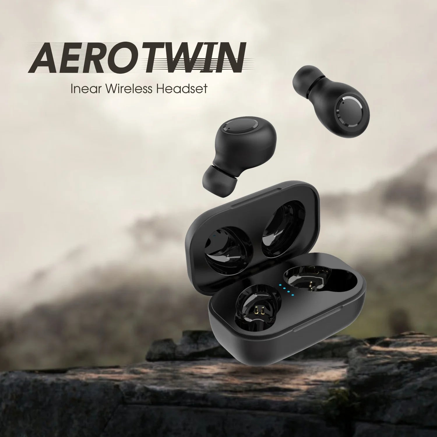 Aerotwin Bluetooth Earbuds with 20 Hrs Playtime