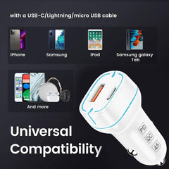 CC-24 Dual USB 45W PDQC Car Charger