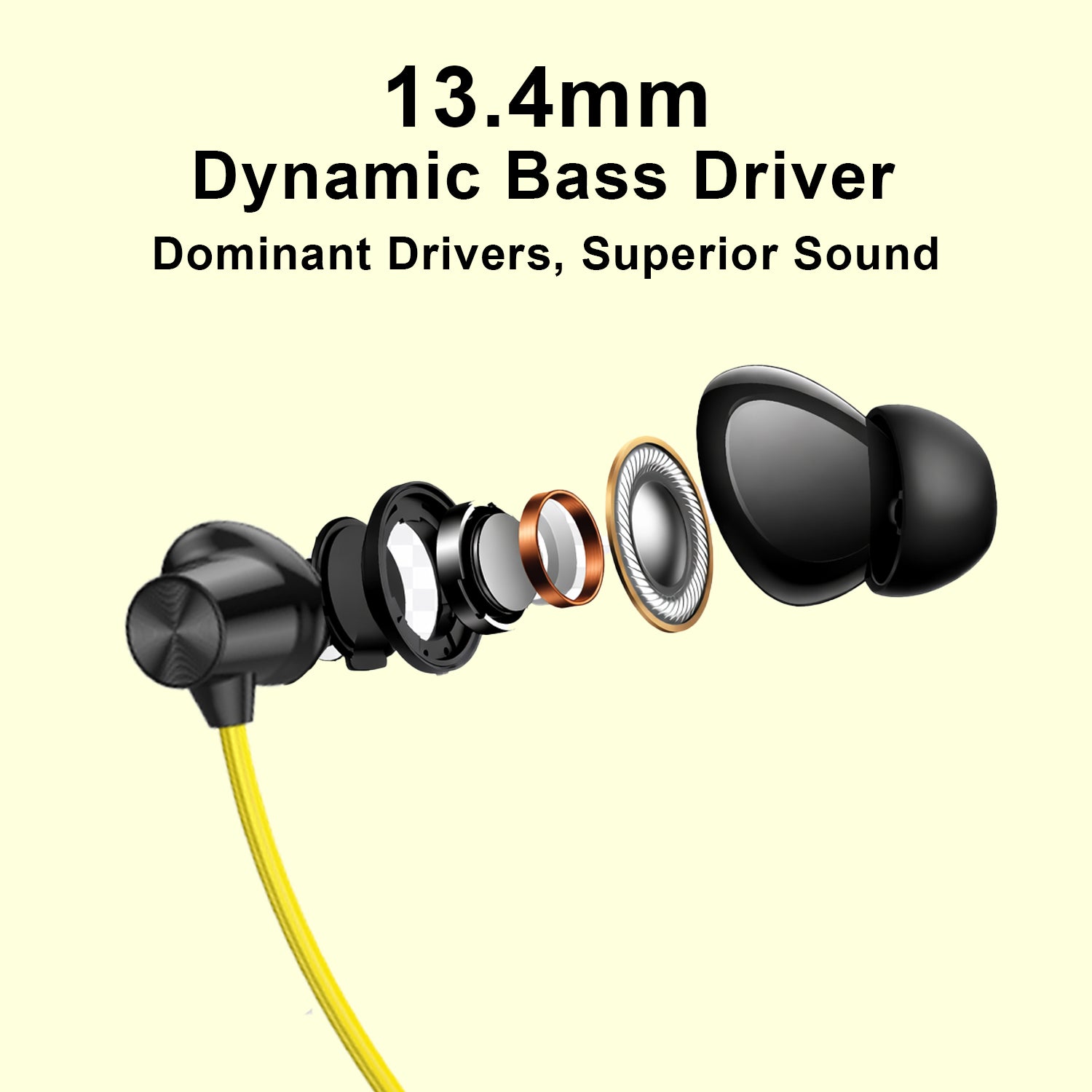 Candytech Flex Pro in Ear Bluetooth Neckband with Upto 30 Hours Playtime, ASAP Charge, Signature Sound, Dual Pairing & IPX5 with Mic (Active Black)