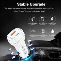 CC-24 Dual USB 45W PDQC Car Charger